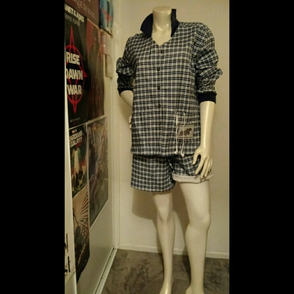 Blue plaid sleep set - Picture 8 of 8